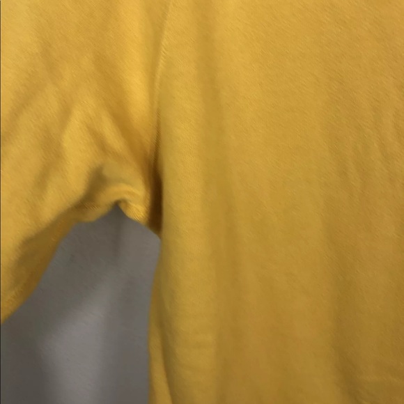 John Elliott Pique Solid Yellow Crewneck Sweatshirt Small - Picture 4 of 8